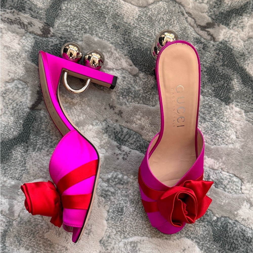 Gucci Shawana Satin Sandal